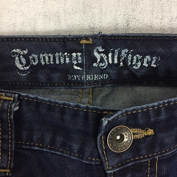 Tommy Hilfiger Boyfriend Jeans Womens 2S 30W 28L Mid Rise Easy Fit Bootcut - Picture 6 of 12